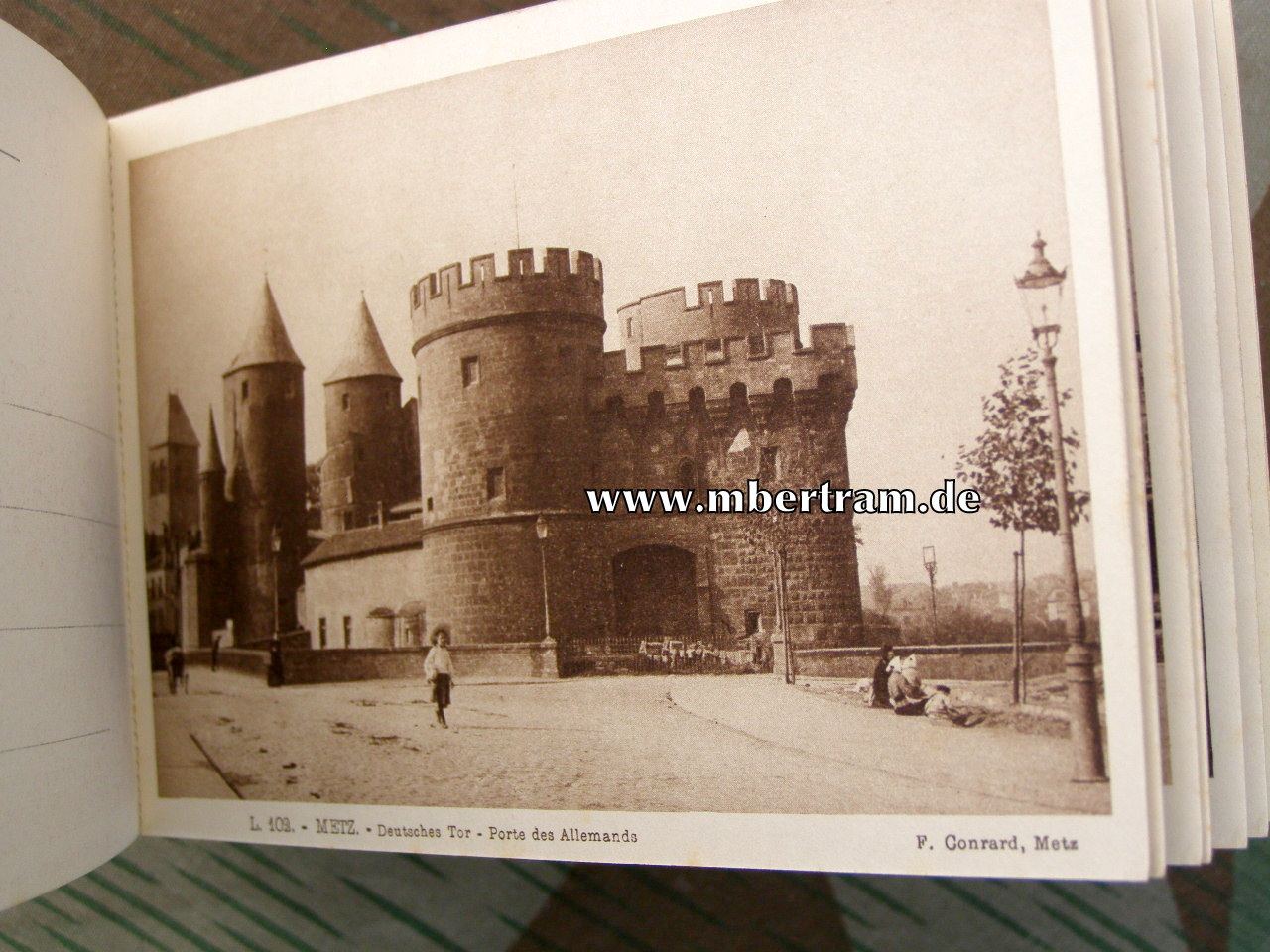 Postkartenblock, Stadtansichten Metz um 1910