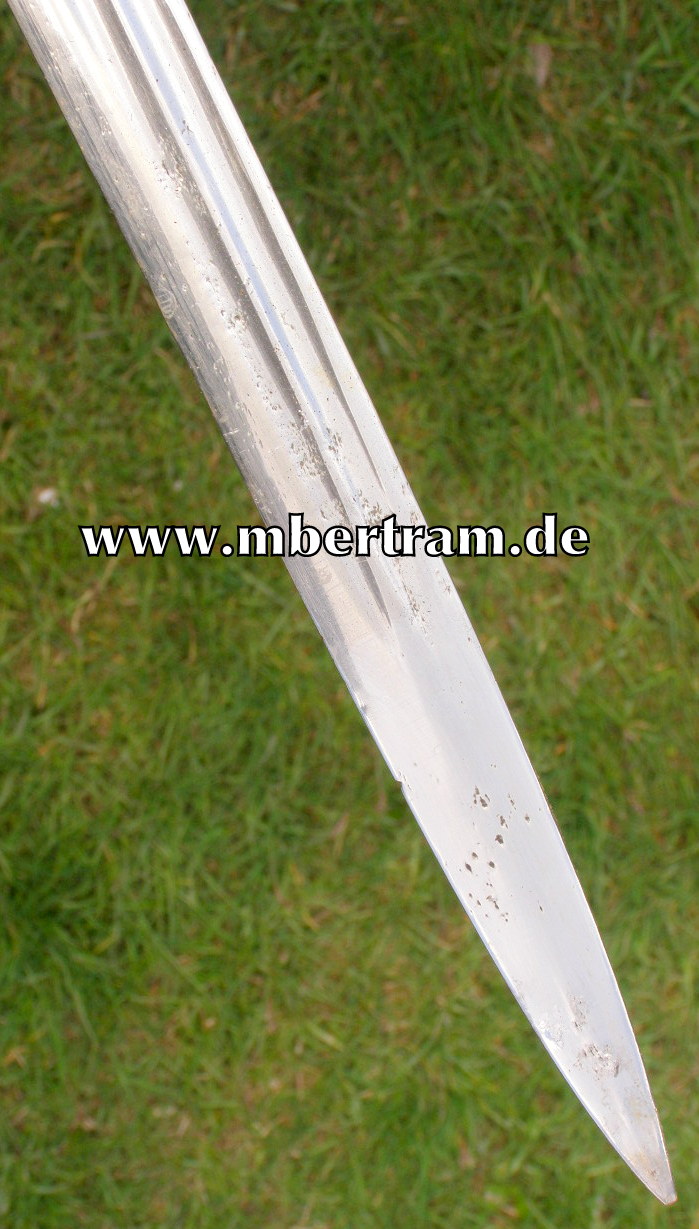 Extra-Kürassier-Degen M 1854 -Klingenätzung, Portepee.