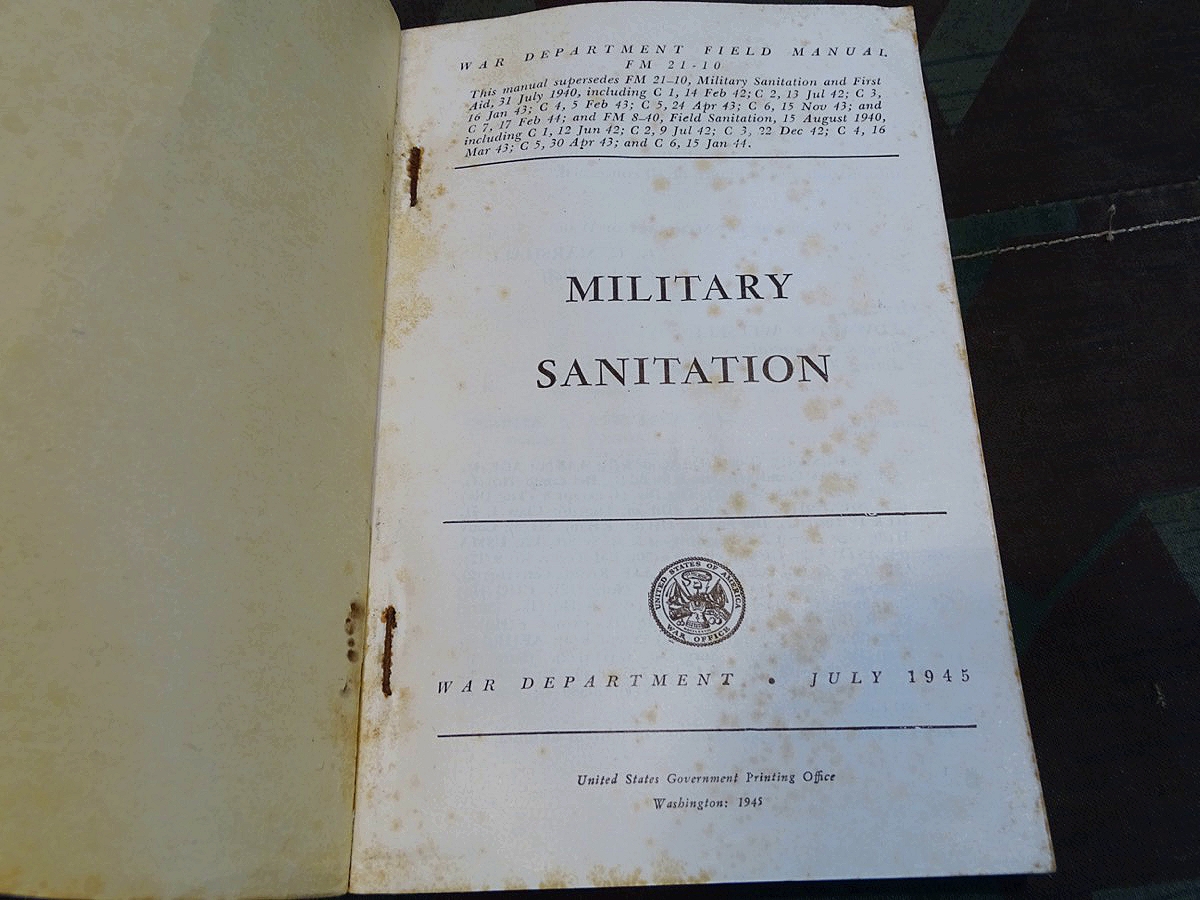 Department of the Army Field Manual FM 21-10, Military Sanitation 1945