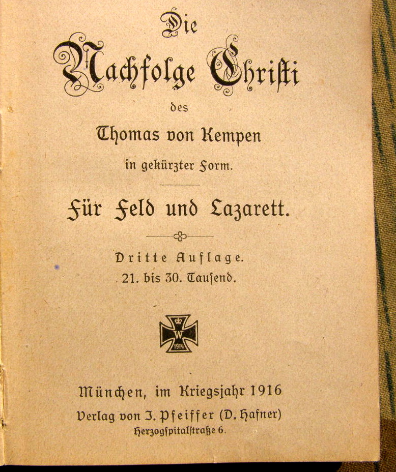 Miliärbiebel: Die Nachfolge Chisti, T.v. Kempen 1916