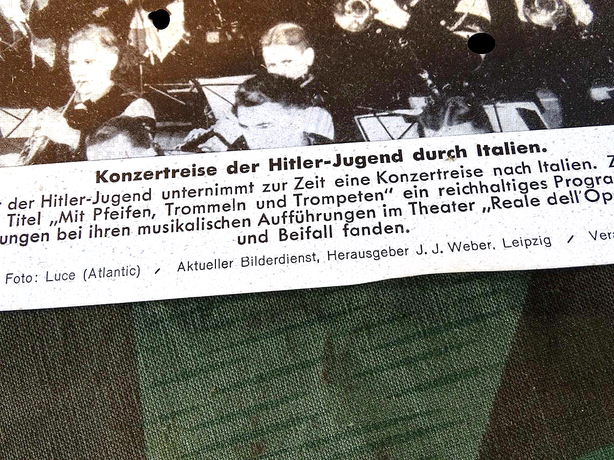 Pressefoto Konzertreise der Hitlerjugend durch Italien. 26.11.41, General Anzeiger Stadt Wuppertal