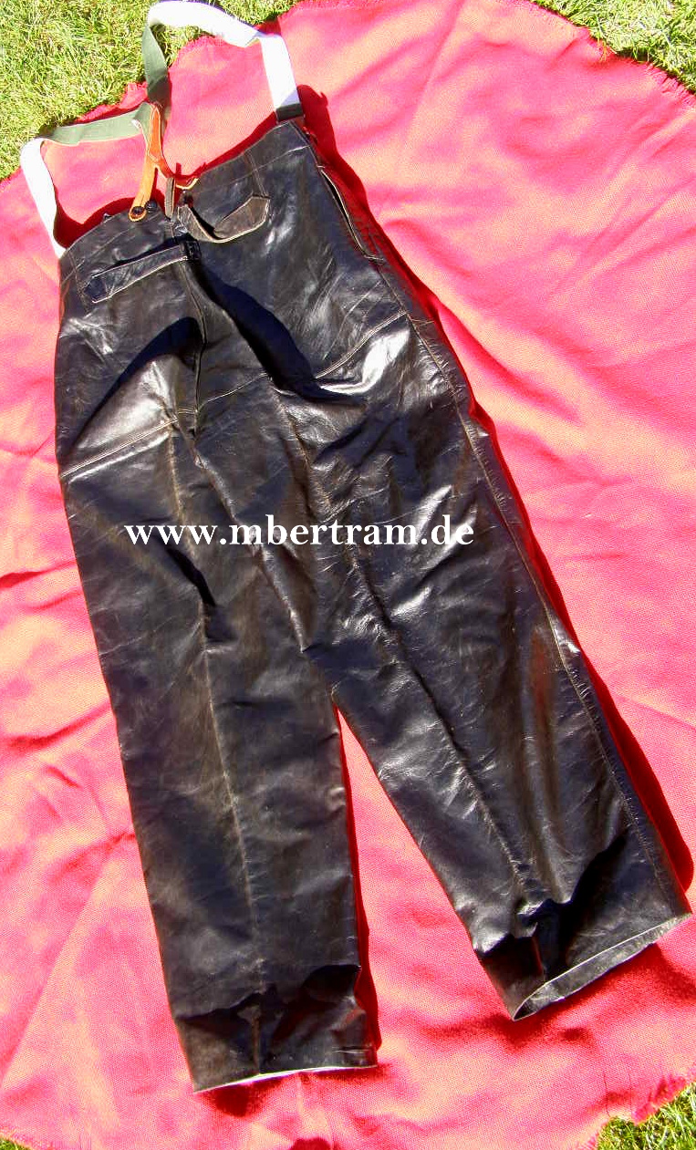 Kriegsmarine Schwarze Lederhose f. U-Bootspersonal, 1941