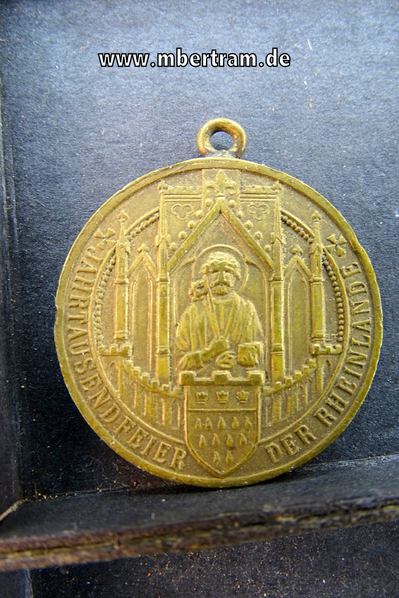 Medaille " Vaterländische Festspiele 1925", Jahrtausendfeier der Rheinlande