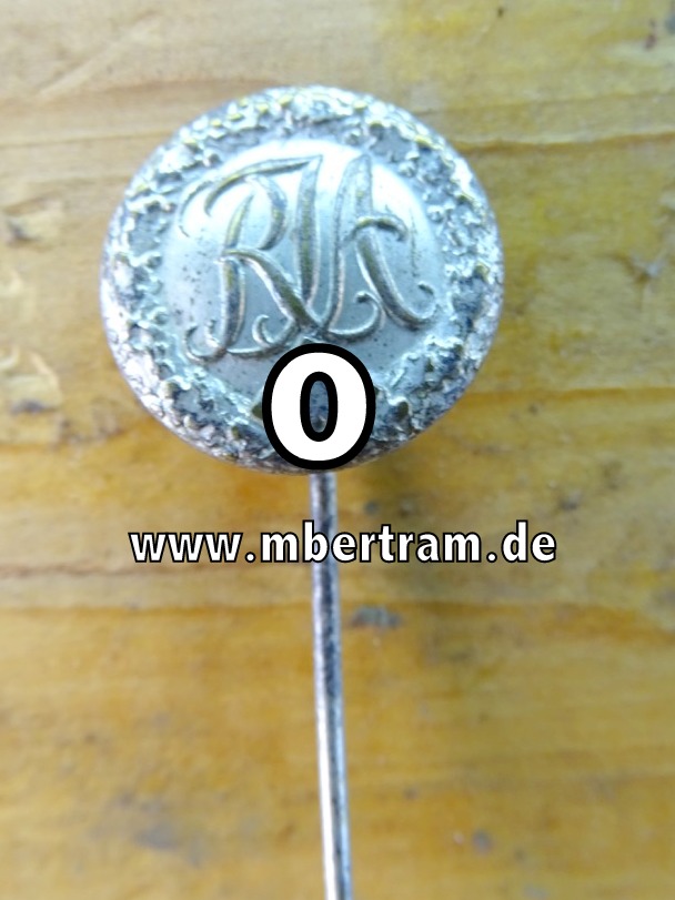 Reichsjugendsportabzeichen "RJA" 16 mm Buntmetall, versilbert