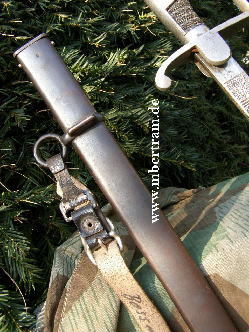 Artillerie Extrasäbel, Ätzung: "Maschinengewehr Abt.No 2.