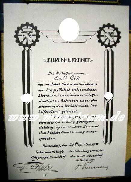 Fotos/Urkunden Kdt. Marinesign.station Hela 1941-45