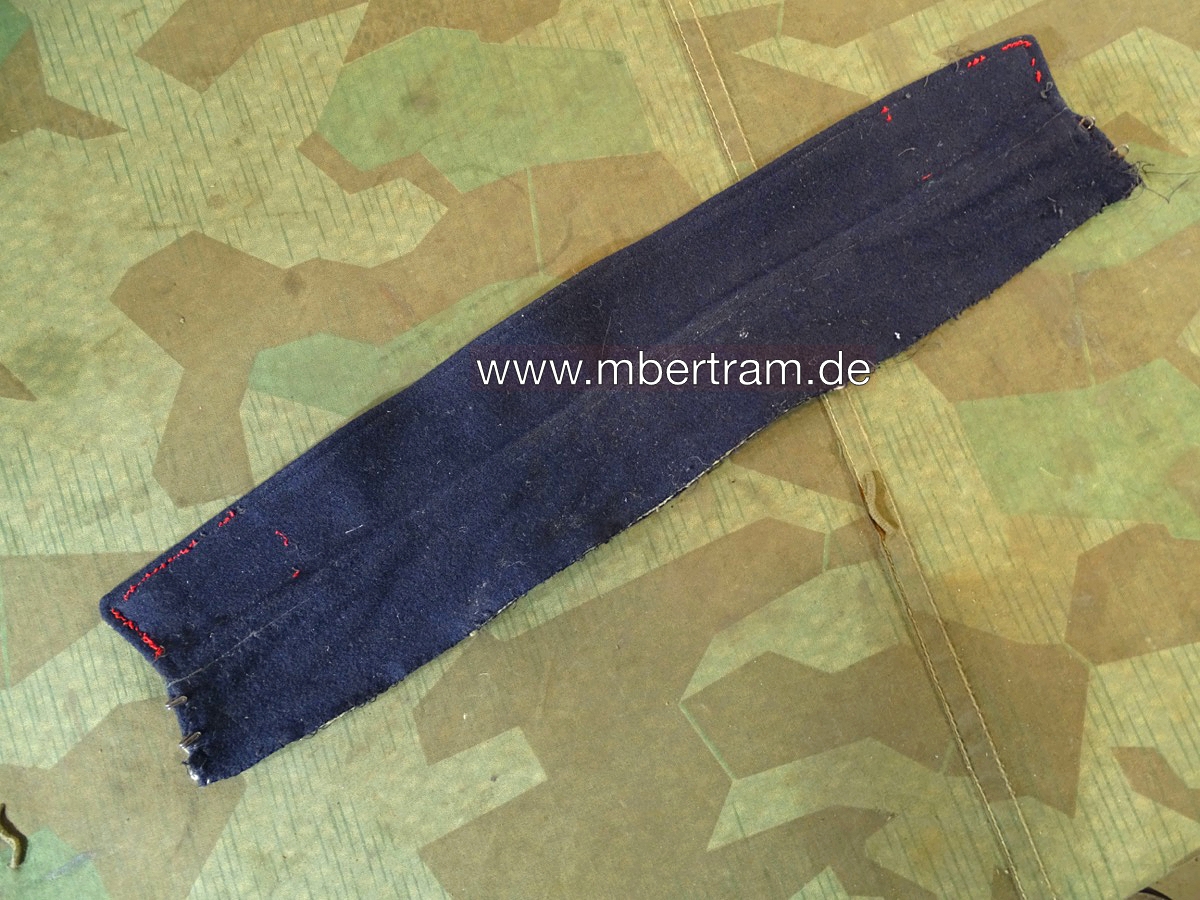 Blauer Kragen für Uniformjacke 1. / 2. Weltkrieg, Stoffspender..