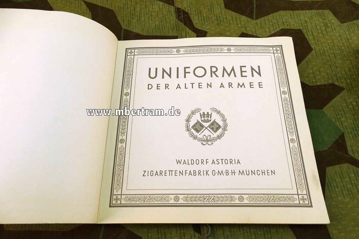 Sammelbilderalbum, Waldorf-Astoria: Uniformen der alten Armee, 1932